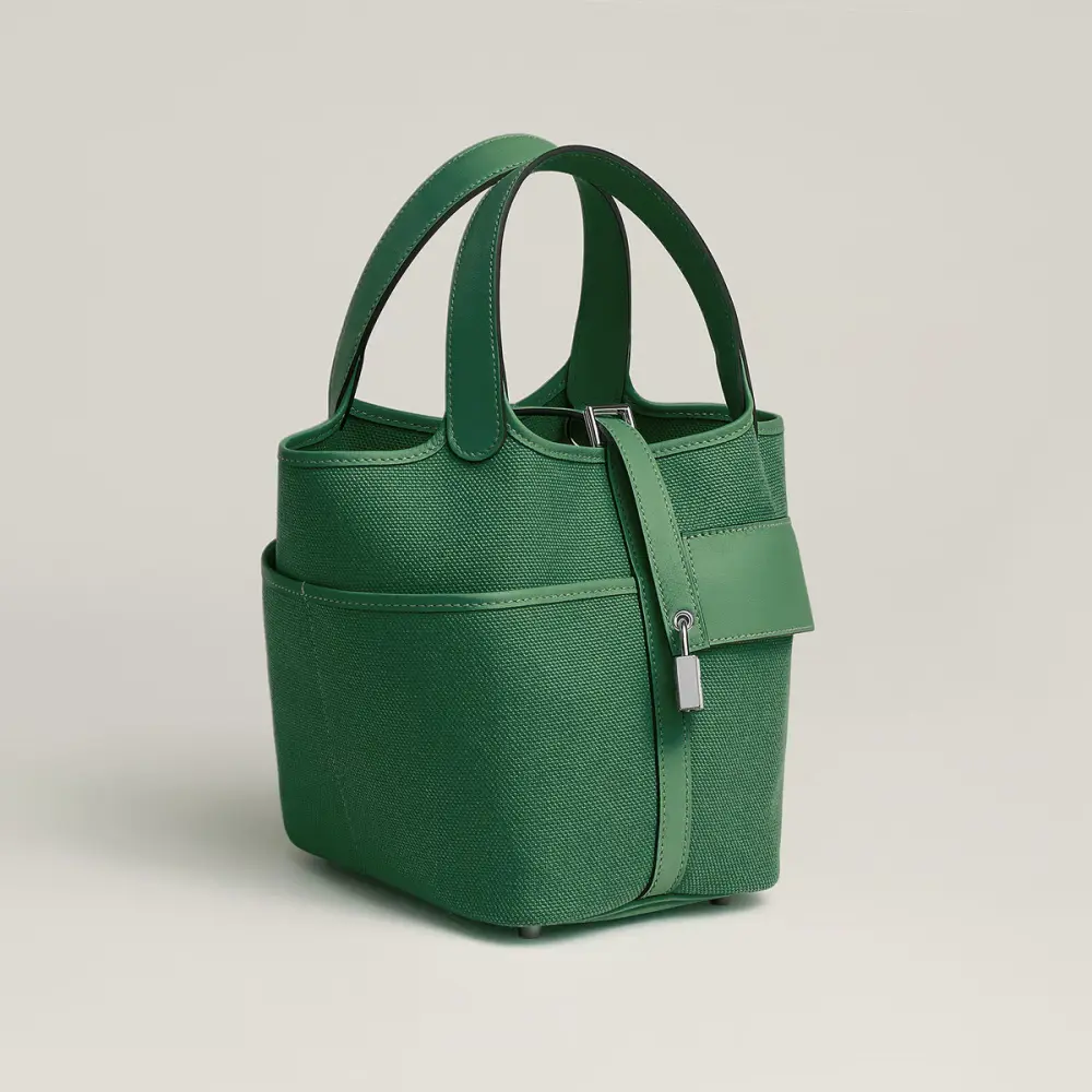 HERMES PICOTIN 18 CARGO VERT VERTIGO PHW