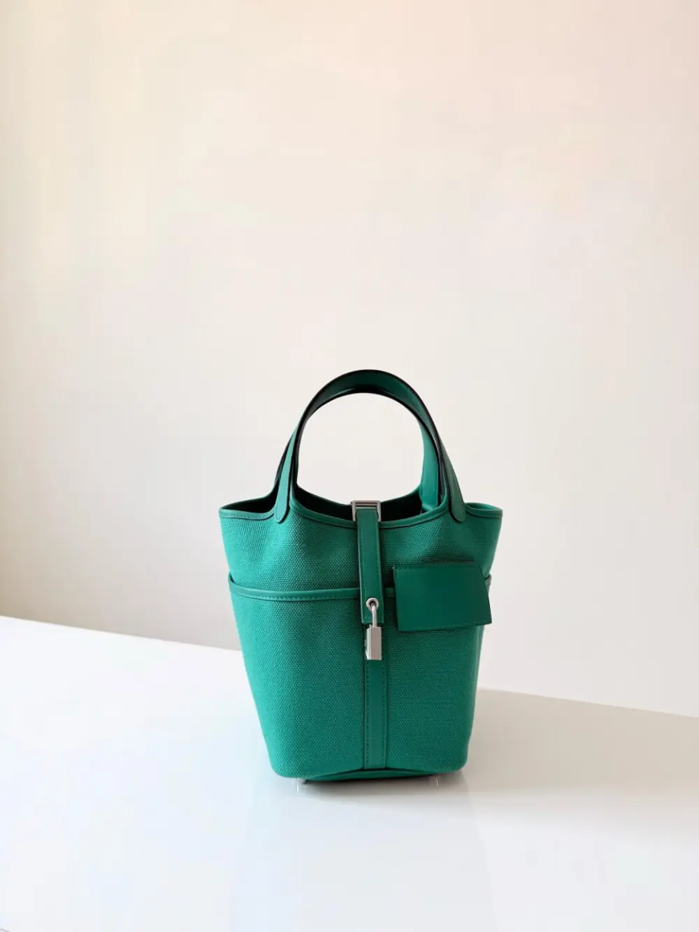 HERMES PICOTIN 18 CARGO VERT VERTIGO PHW