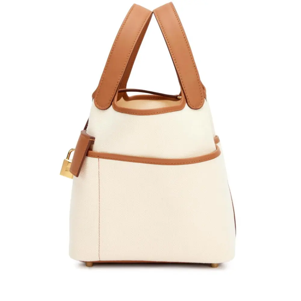 HERMES PICOTIN 18 CARGO ECRU / GOLD GHW
