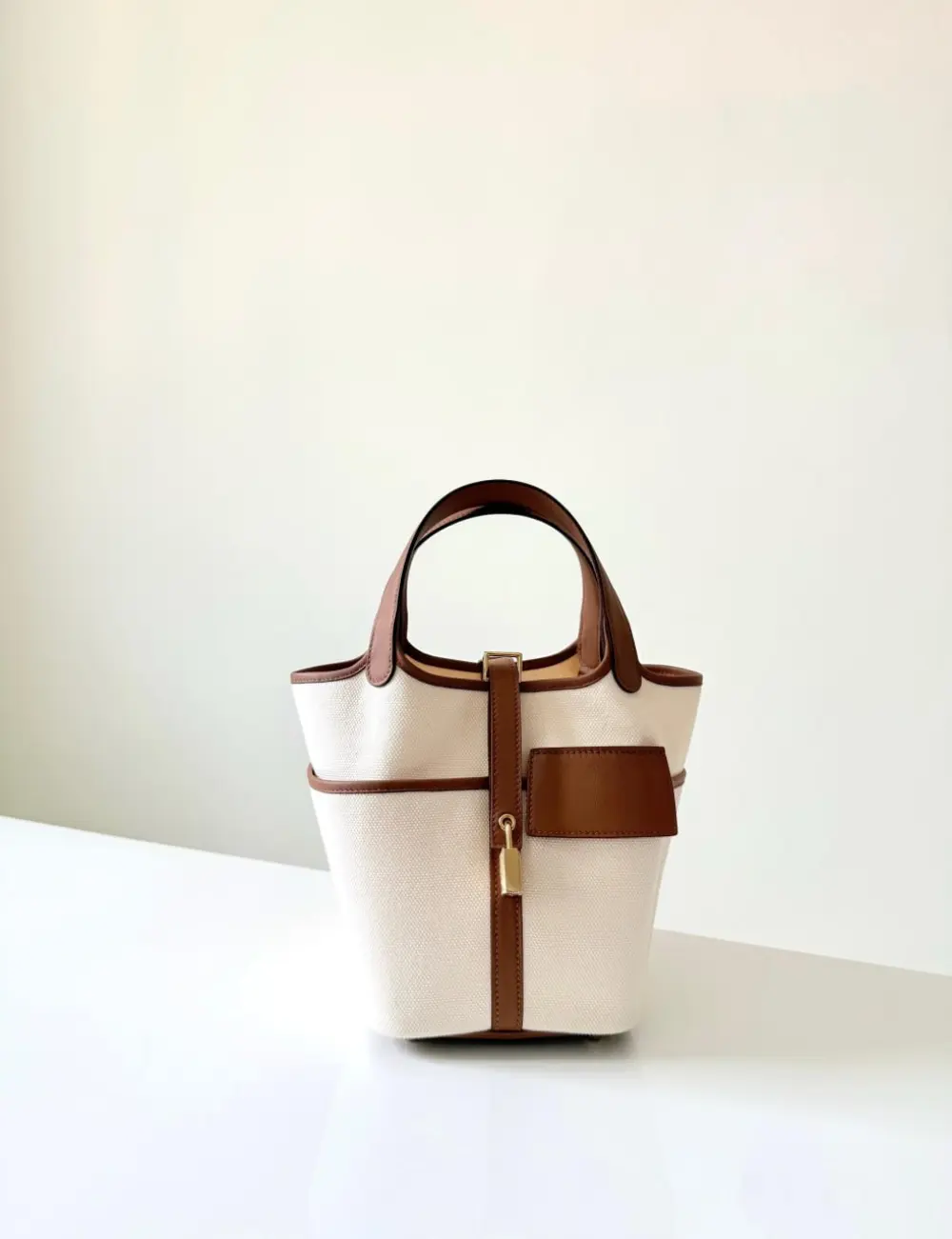 HERMES PICOTIN 18 CARGO ECRU / GOLD GHW