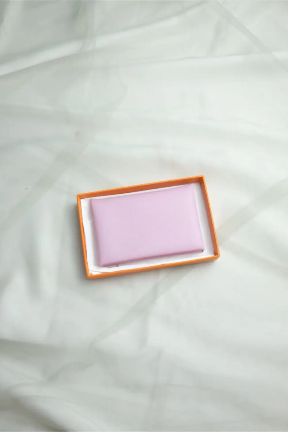 HERMES CALVI CARD HOLDER ROSE DARLING EPSOM