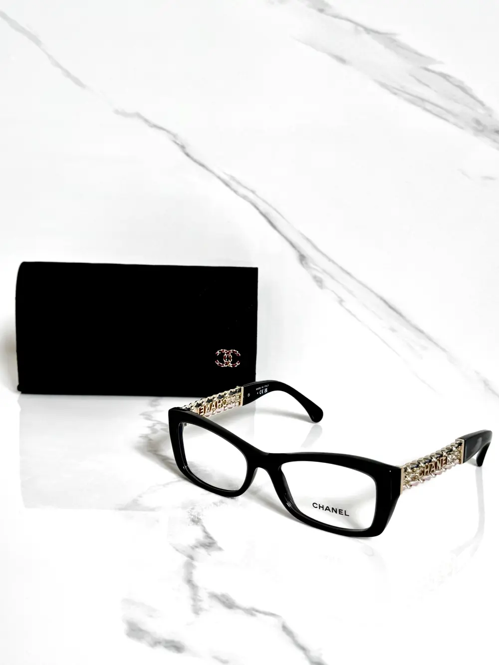 CHANEL CAT EYE EYEGLASSES GREY