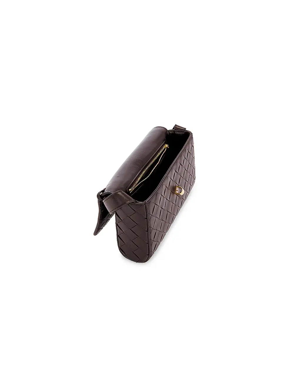 BOTTEGA VENETA BV MINI ANDIAMO CROSSBODY BAG FONDANT GHW