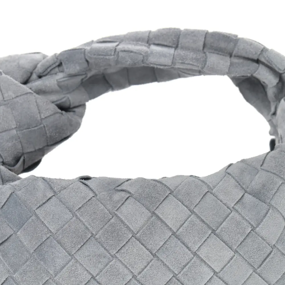 BOTTEGA VENETA BV MINI JODIE THUNDER SUEDE GHW
