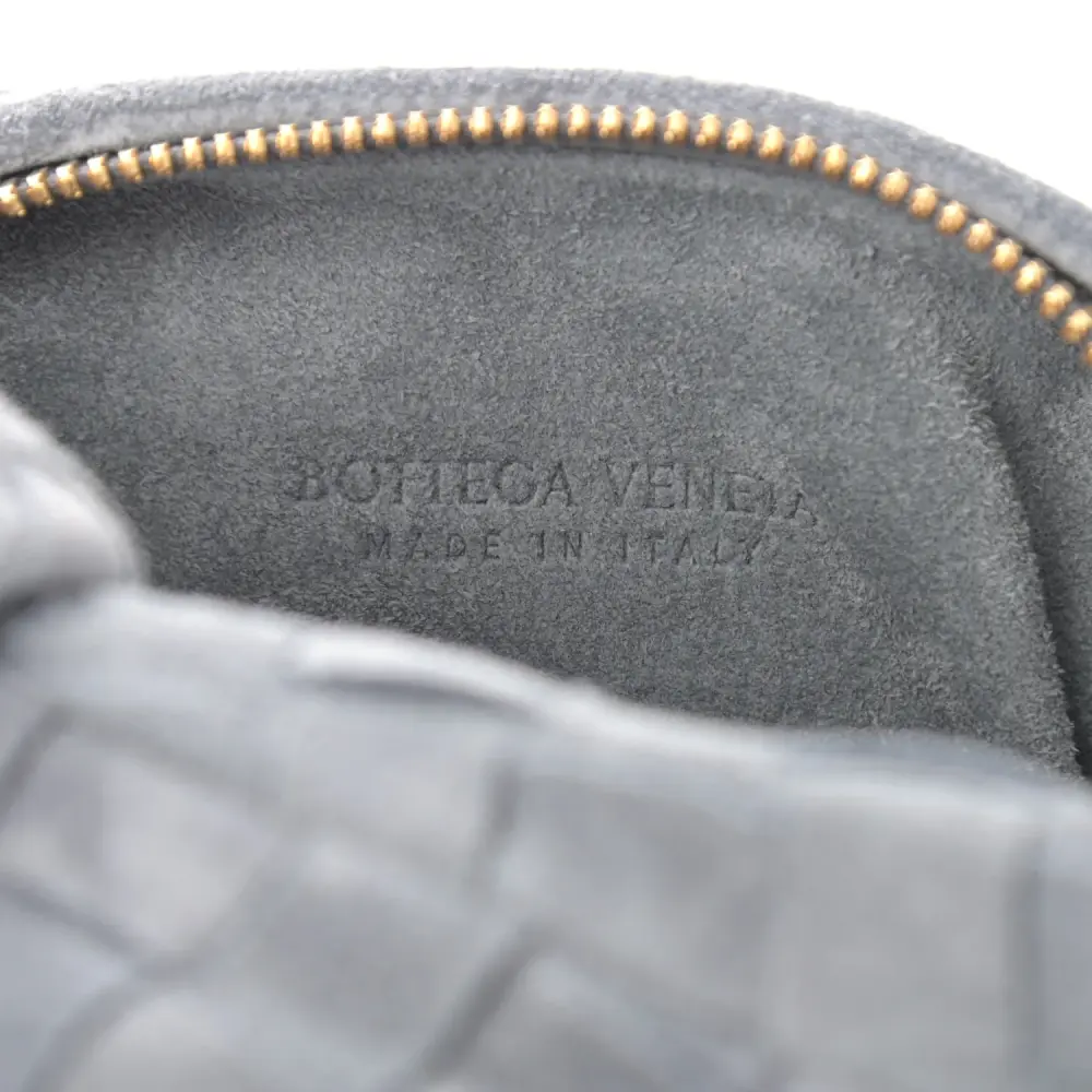 BOTTEGA VENETA BV MINI JODIE THUNDER SUEDE GHW