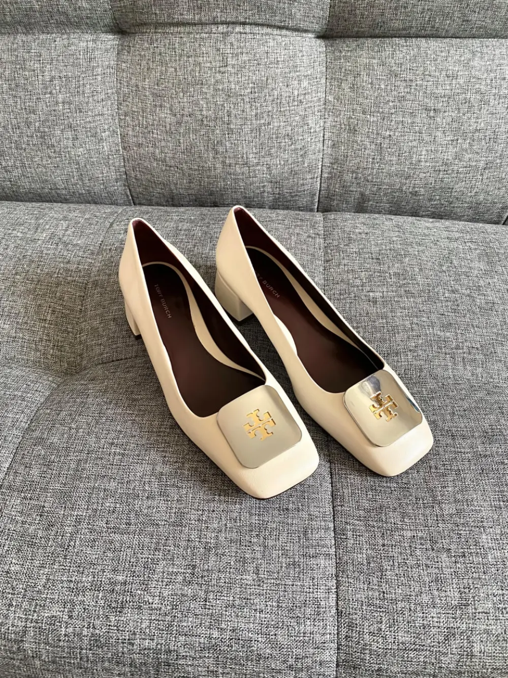 TORY BURCH GEORGIA PUMP 35MM LIGHT CREAM SHW
