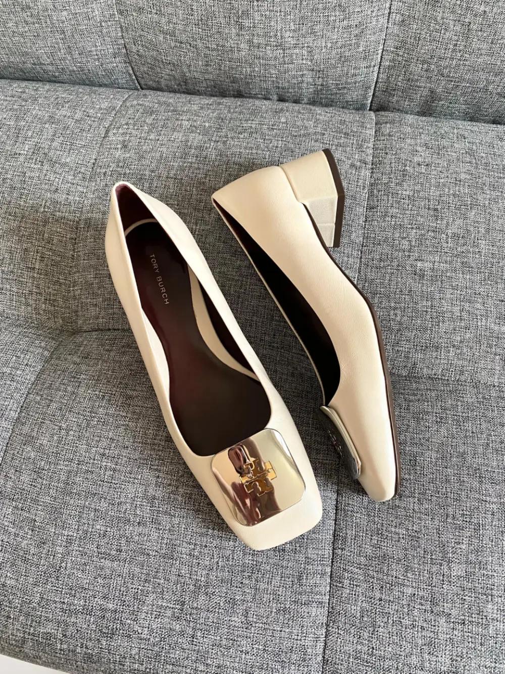 TORY BURCH GEORGIA PUMP 35MM LIGHT CREAM SHW