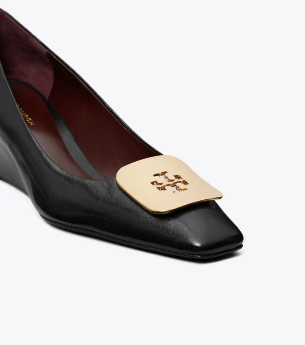 TORY BURCH GEORGIA WEDGE 55MM PERFECT BLACK GHW