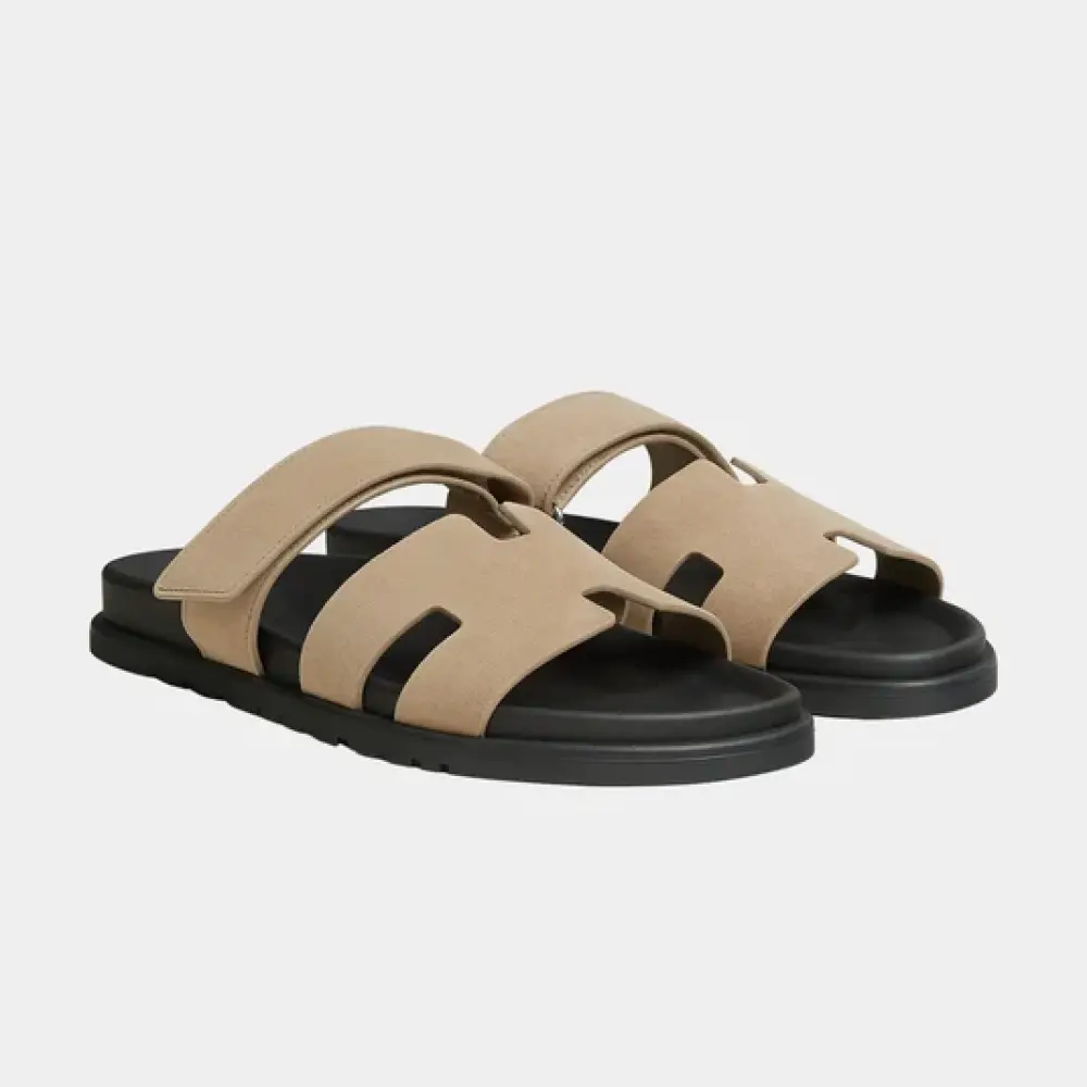 CHYPRE · BEIGE SABLE / BLACK SUEDE