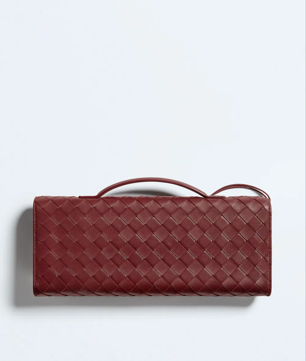 BOTTEGA VENETA BV ANDIAMO CLUTCH BAROLO