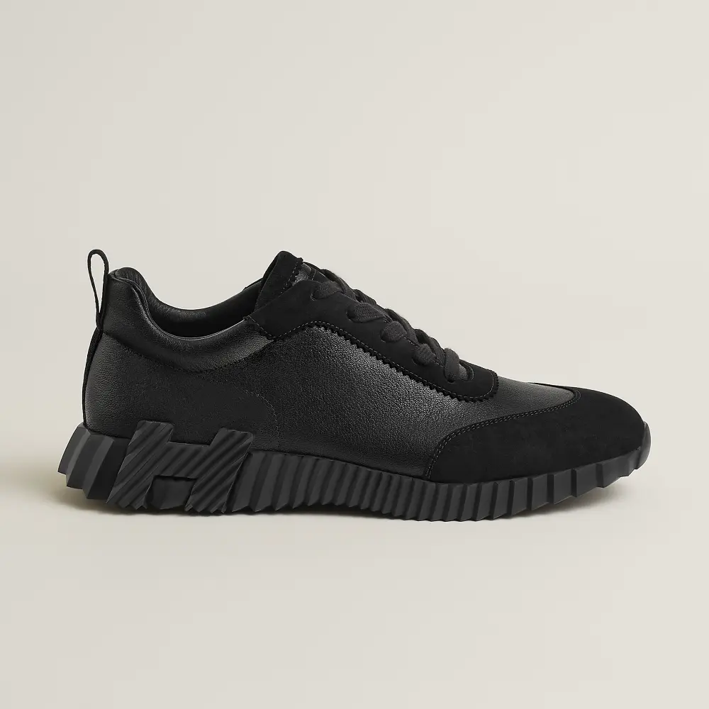 HERMES BOUNCING ALL BLACK LEATHER