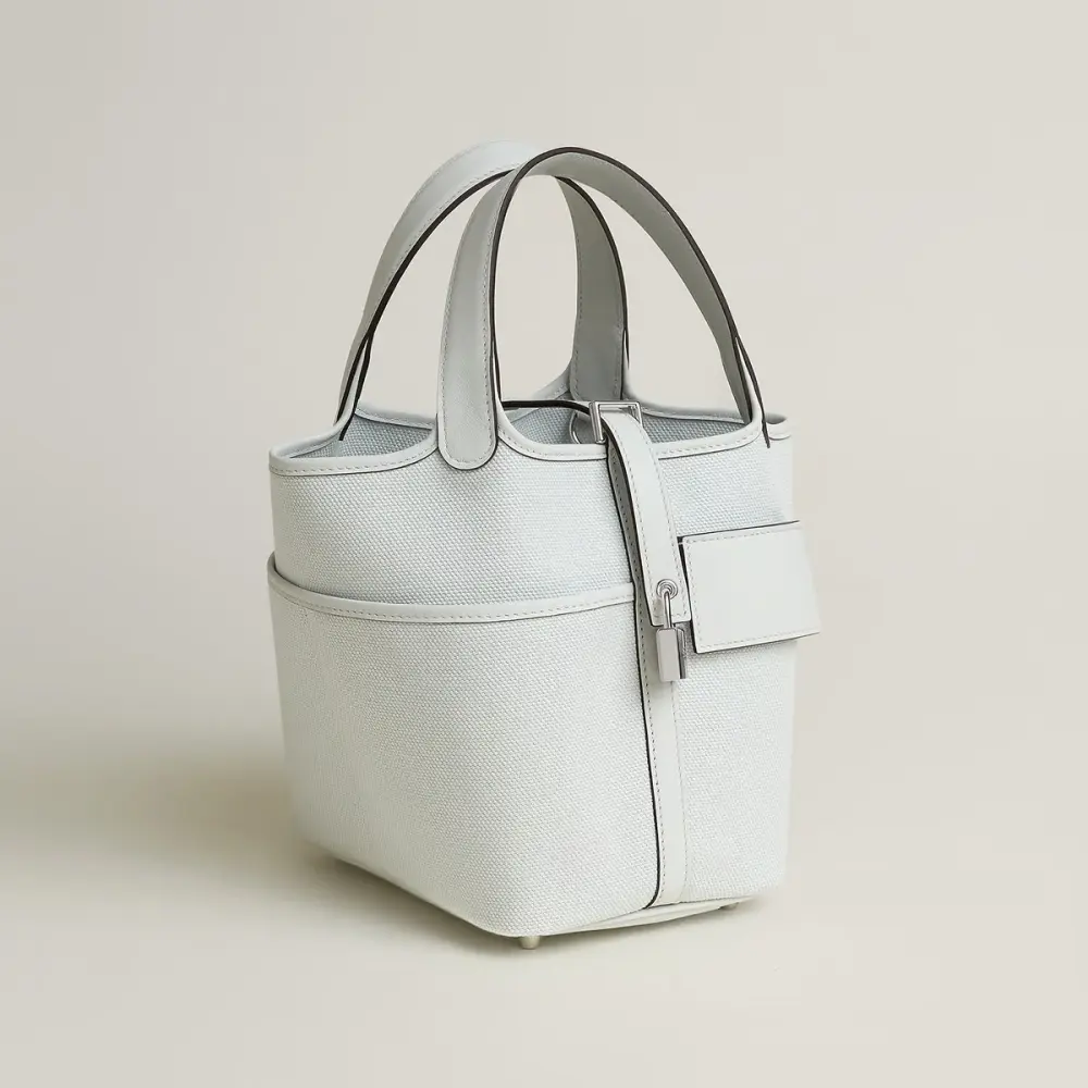 HERMES PICOTIN 18 CARGO GRIS PLATINE PHW