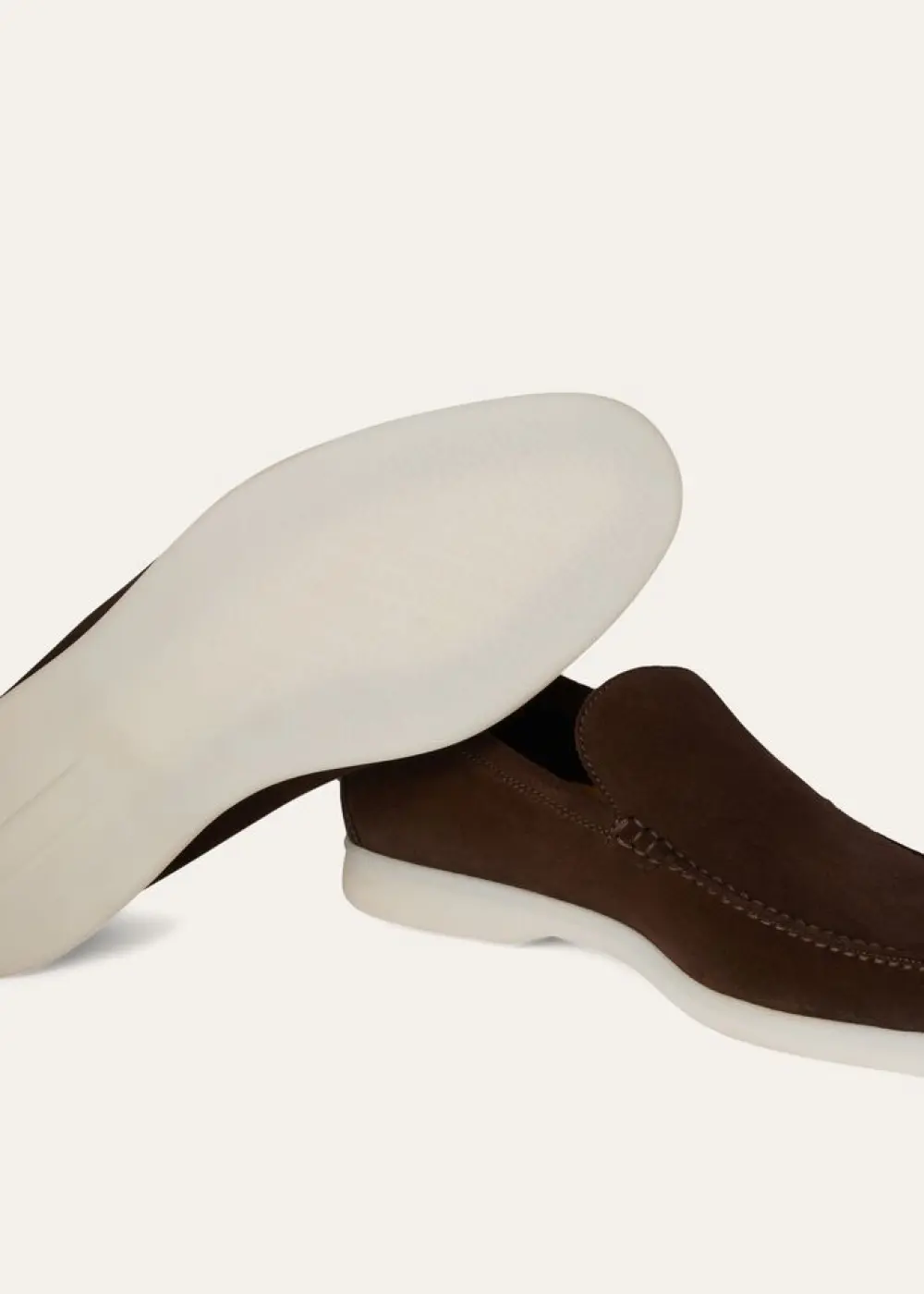 LORO PIANA SUMMER CHAMRS WALK LOAFER MEN SUEDE CHOCOLATE (H026)