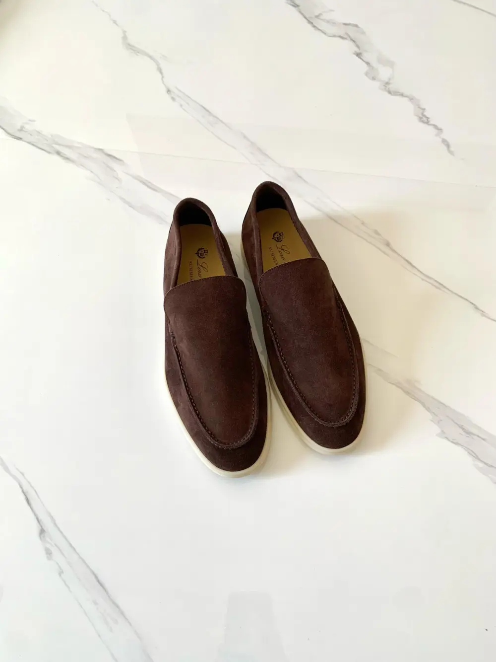 LORO PIANA SUMMER CHAMRS WALK LOAFER MEN SUEDE CHOCOLATE (H026)